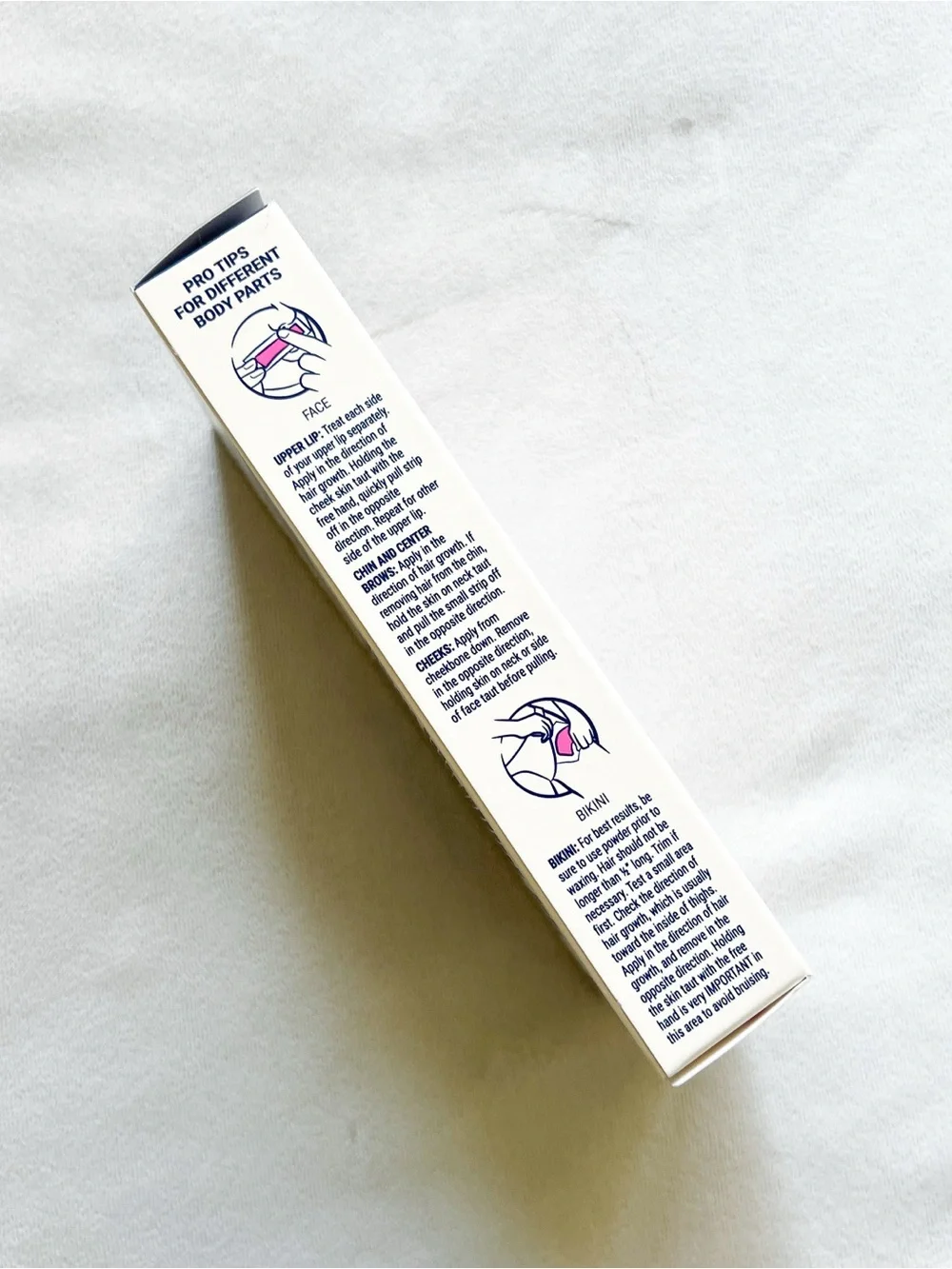 Nair Face & Bikini Wax Ready Strips — Pink Floral